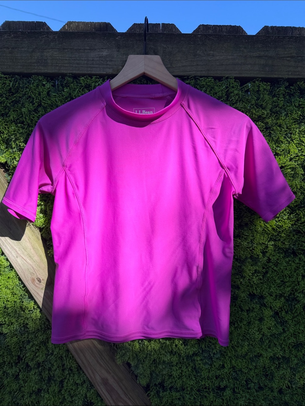 L.L. Bean Kids Short-Sleeve Swim Rash Guard Shirt